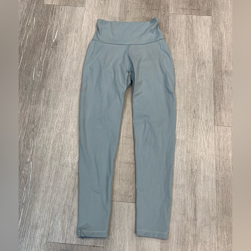 Adidas high waisted leggings, light blue.  Size small